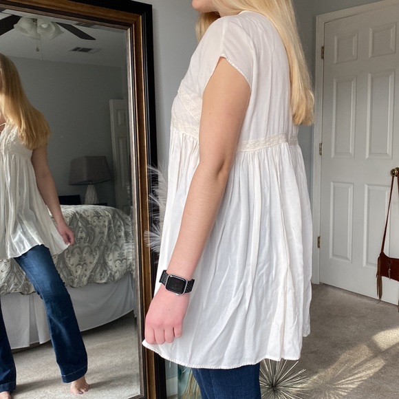 Embroidered Boho Flowing Tunic Top - Picture 4 of 6